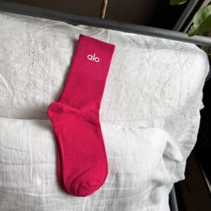 Pink Fuschia Alo socks