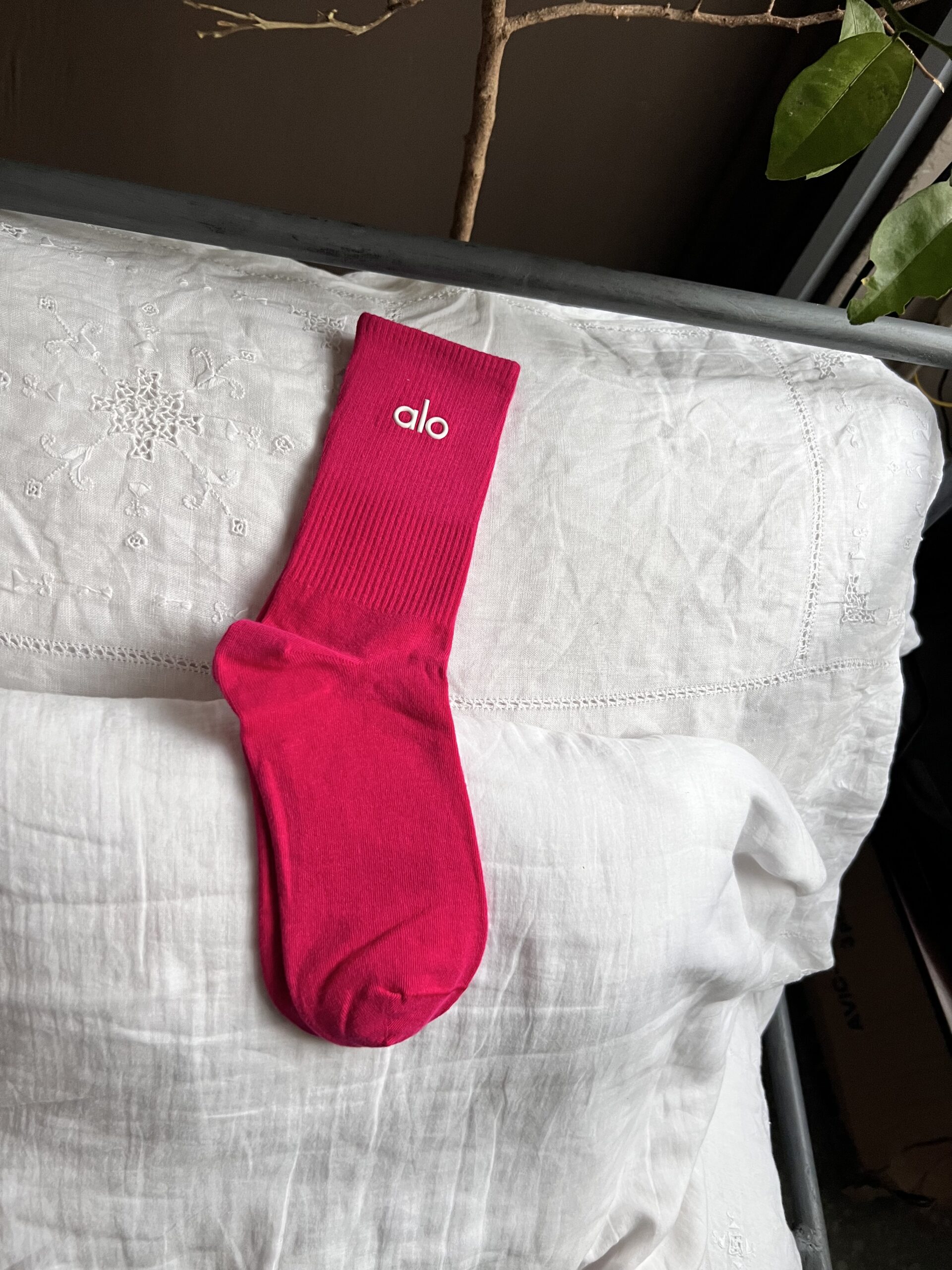 Pink Fuschia Alo socks