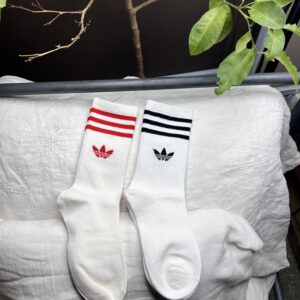 Red & Black stripes Adidas socks combo