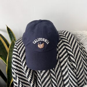 California  WHO.A.U Steve Bear Cap. A Collector Master Piece. (Navy Blu)